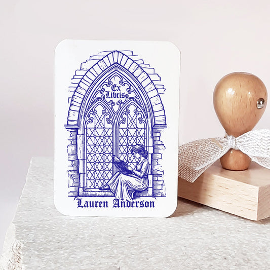 Dark Romance Personalize Book Stamp Custom Ex Libris Bookplate Gothic Window Library Stamp Book Lovers Literary Gift
dark academia stamp
custom book stamp
ex libris bookplate
cat lover gift
library stamp
gothic book gift
literary gift idea
book lover accessory
custom ex libris
gothic window
book collector gift
book lovers present
dark romance
