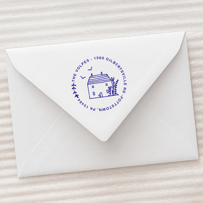 Handmade Address Stamp Cute Home
