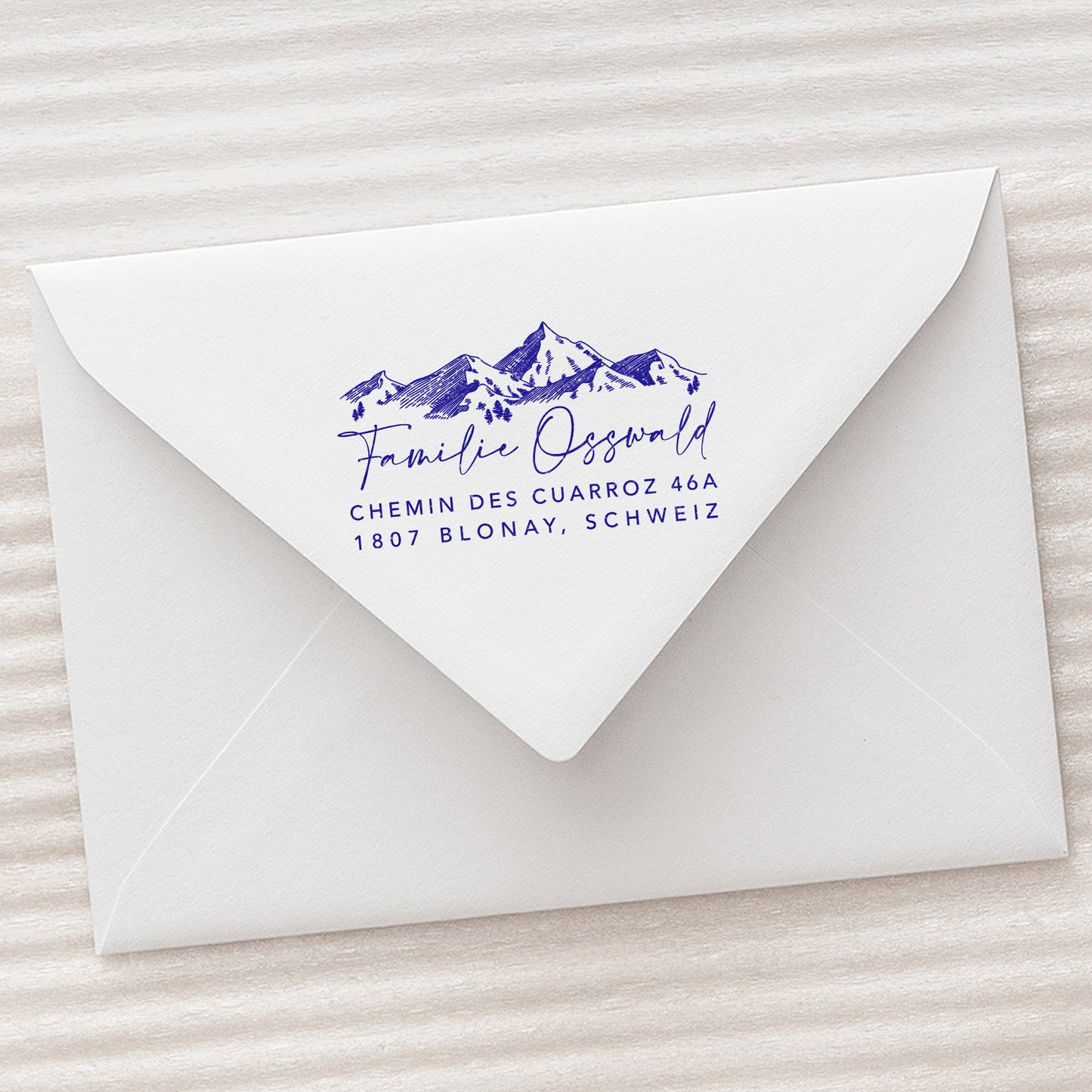 PERSONALIZED ADDRESS STAMP - Mountains