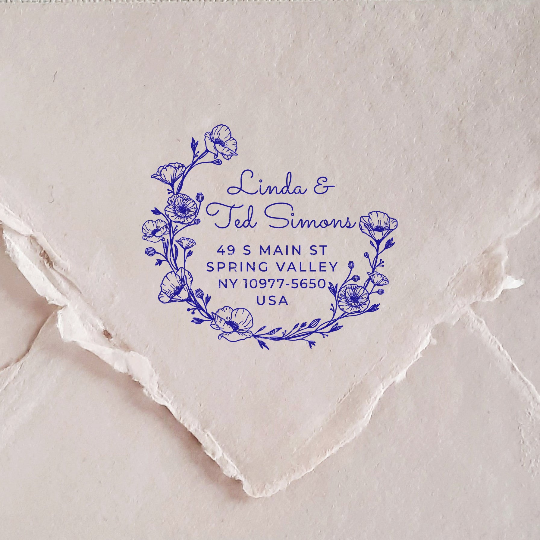 Address Stamp Stationery Set