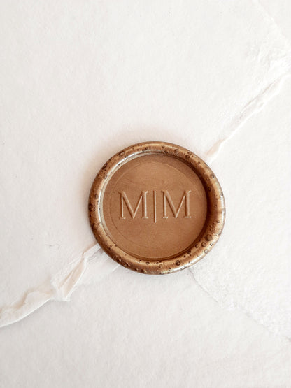 PERSONALIZED WAX SEAL STICKERS - Monogram