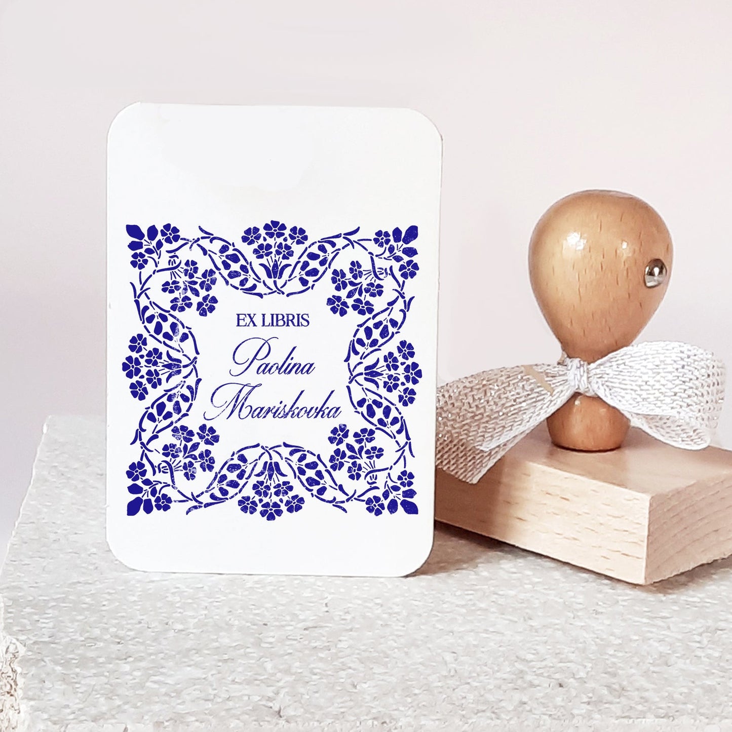 ex libris stamp
personalized stamp
custom name stamp
book lover gift
library bookplate
unique book stamp
custom bookplate
collectible stamp
bookish gift
feminine bookish gift
liberty style ex libris
floral book stamp for her
floral wreath book stamp