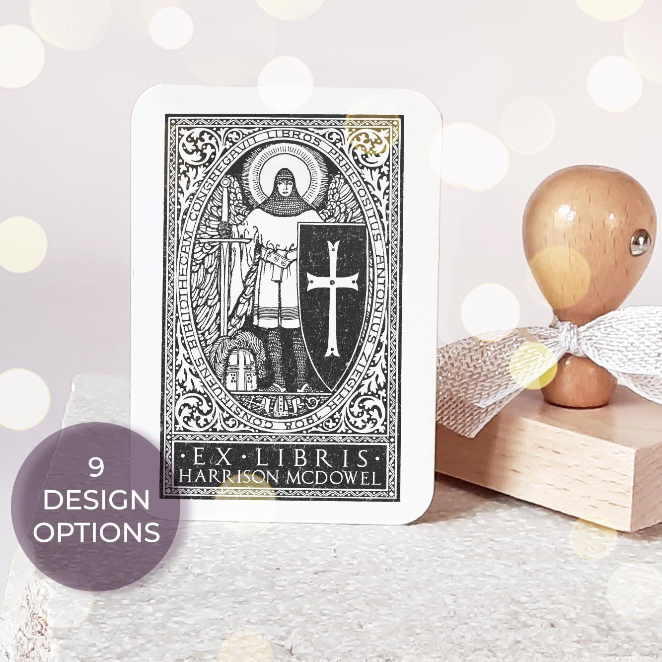 book lover gift
library plate
book collector
ex libris stamp
custom book stamp
christian gift
knight book stamp
medieval ex libris
crusader stamp
order of crusaderds
bibliophile stamp
library stamp
personalize book stamp