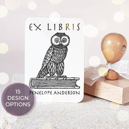 from the library of
ex libris stamp
personalized gift
book lover gift
reader gift
custom book stamp
book stamper
birthday gift idea
wooden stamp
this book belongs to
book lover gift box
owl ex libris
owl book stamp