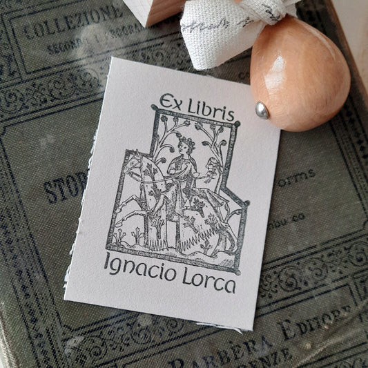 PERSONALIZED EX LIBRIS STAMP - Medieval Knight
