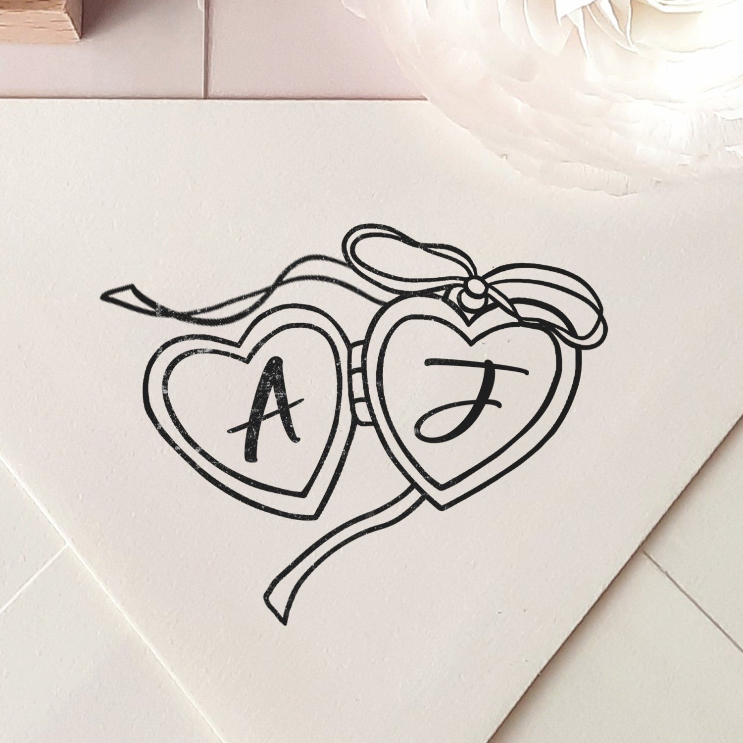 locket stamp, locket png, locket clip art, locket icon, heart locket stamp, heart locket, love locket, wedding invitation, bridal shower, wedding menu, hand drawn, whimsical, Ribbon Bow wedding stamp