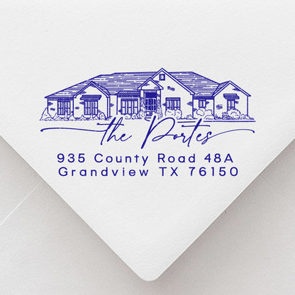 ADDRESS STAMP - Custom House Illustration