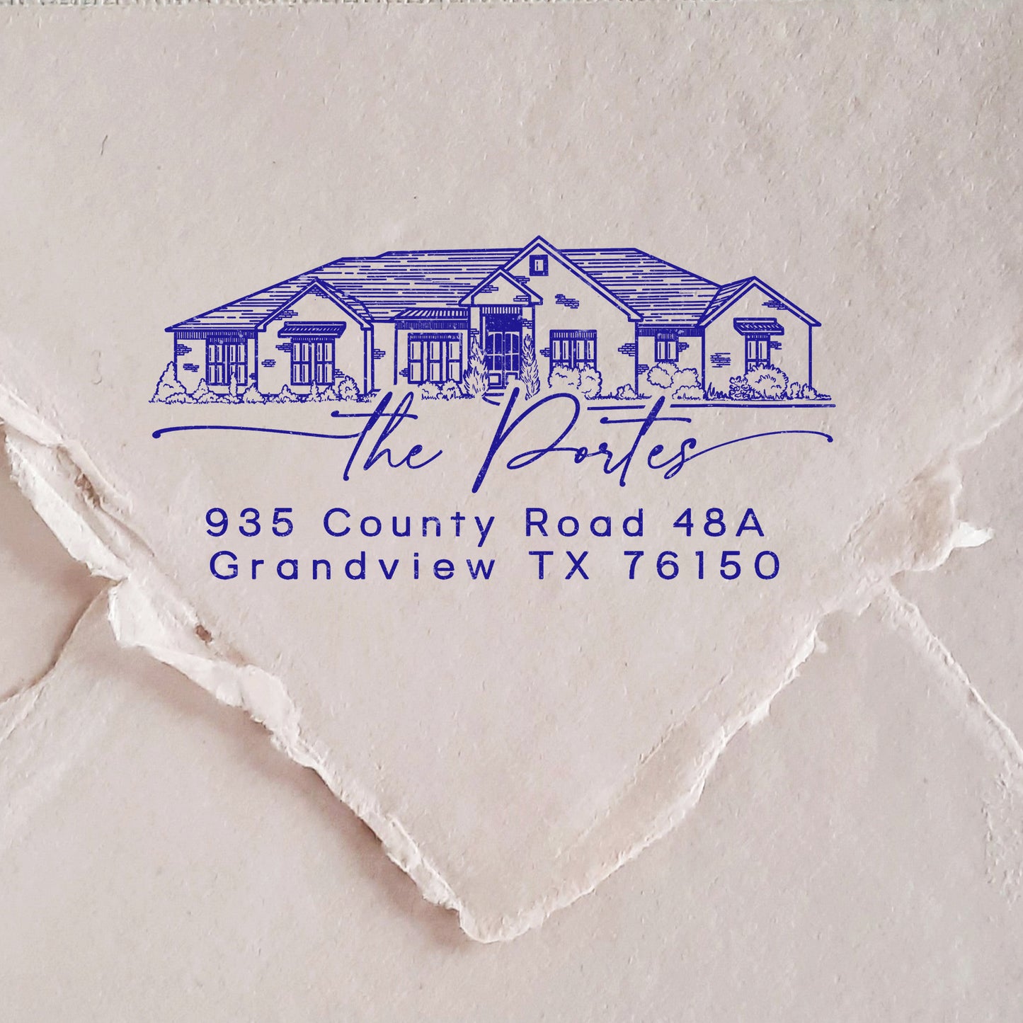 ADDRESS STAMP - Custom House Illustration