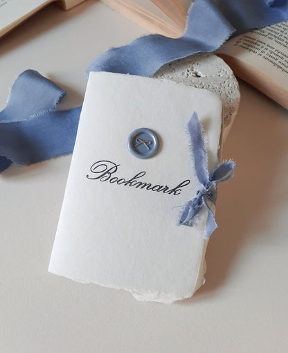 Silk Ribbon Bookmark Hand made Paper Gift Box gift for Book Lovers ready to Give