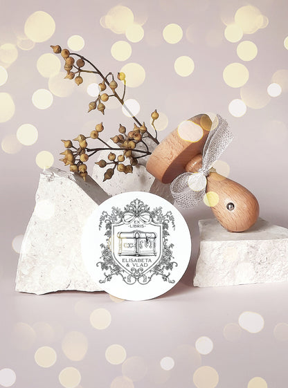 PERSONALIZED EX LIBRIS STAMP - Music Box