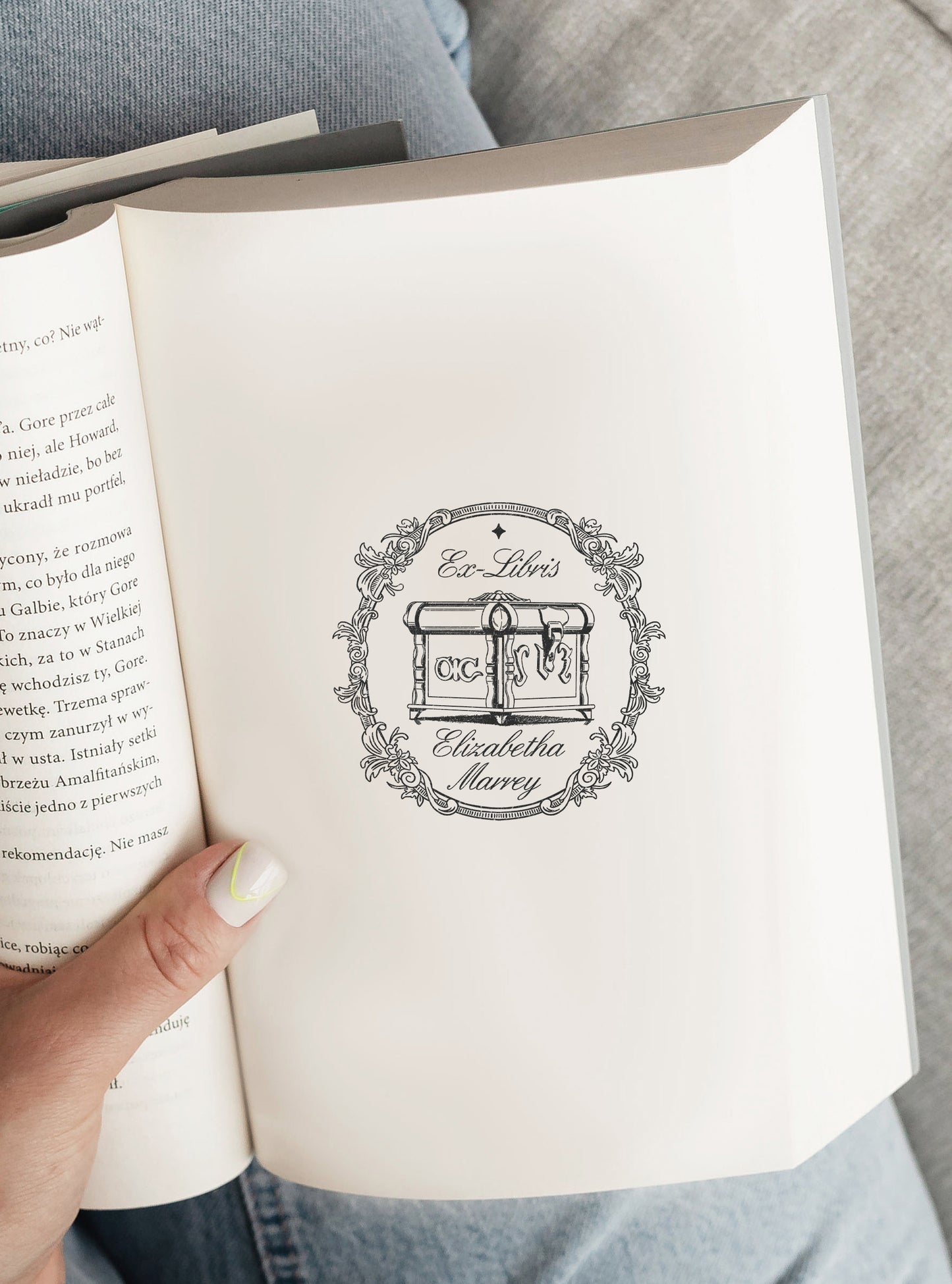 PERSONALIZED EX LIBRIS STAMP - Music Box