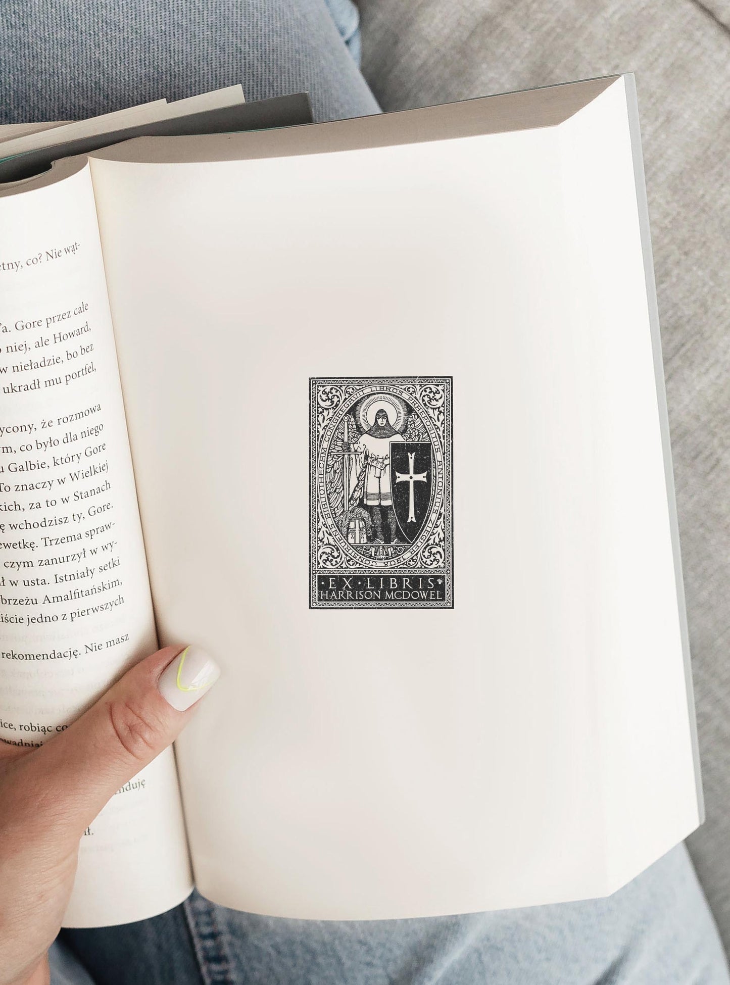 PERSONALIZED EX LIBRIS STAMP - Knight