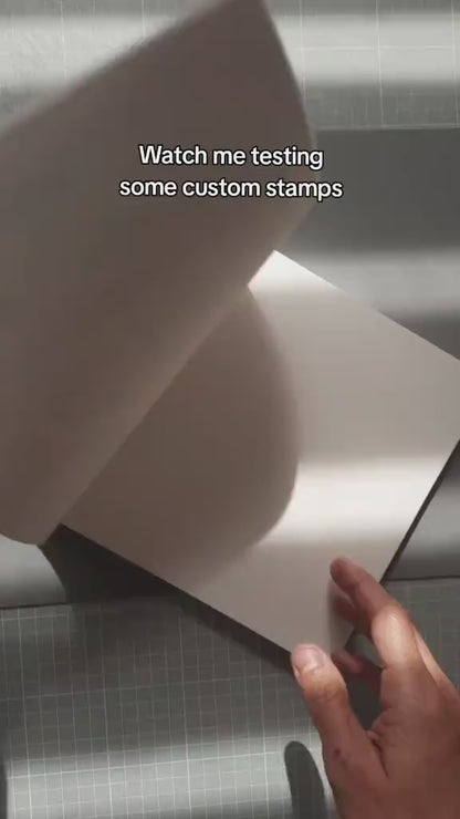 PERSONALIZED EX LIBRIS STAMP - Typography