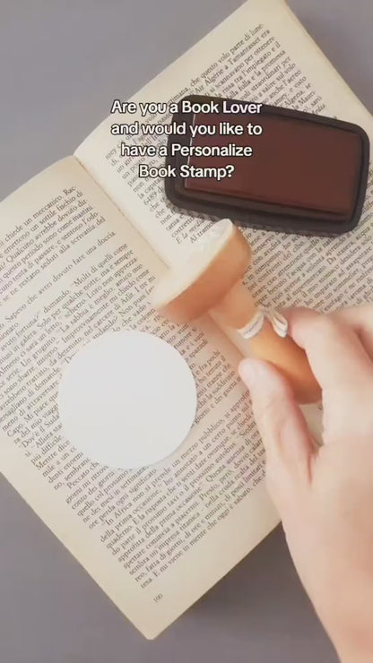 PERSONALIZED EX LIBRIS STAMP - Sea of Books